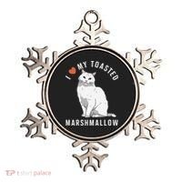I Love My Toasted Marshmallow Flame Point Siamese Cat Ornament thumb 0