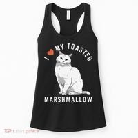 I Love My Toasted Marshmallow Flame Point Siamese Cat Women's Tank Top thumb 0
