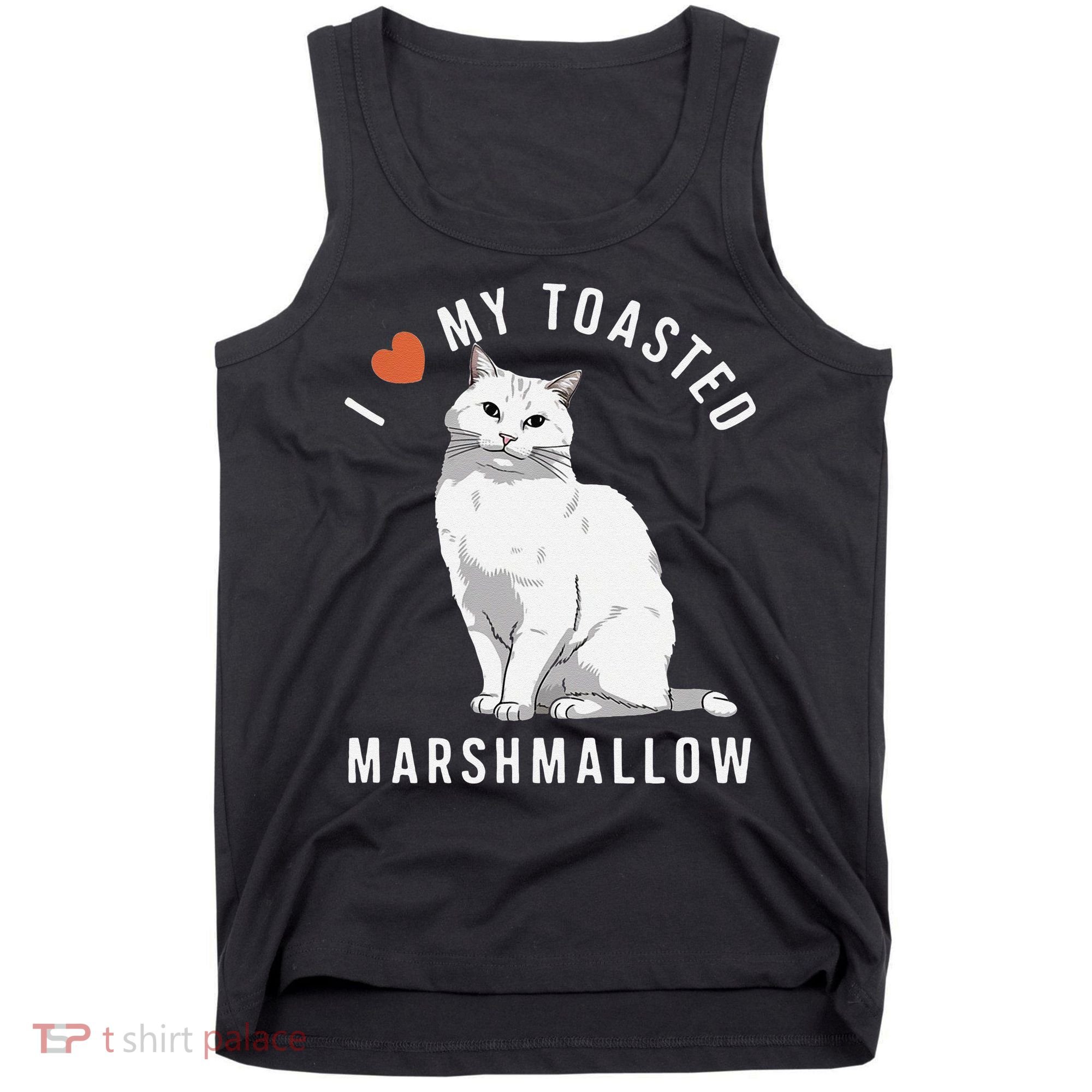I Love My Toasted Marshmallow Flame Point Siamese Cat Tank Top