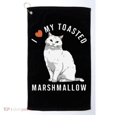I Love My Toasted Marshmallow Flame Point Siamese Cat Golf Towel