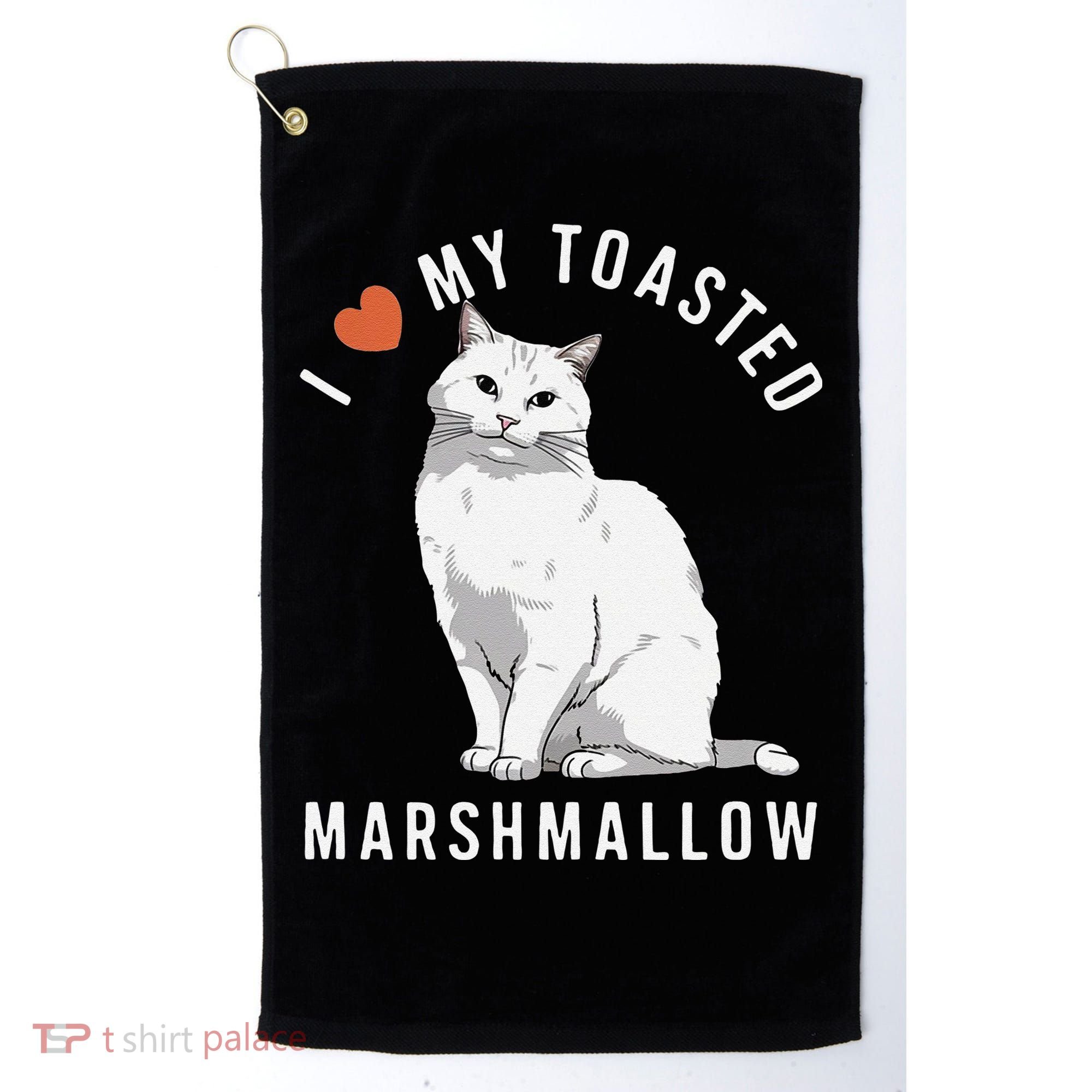 I Love My Toasted Marshmallow Flame Point Siamese Cat Golf Towel