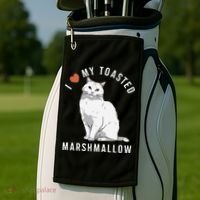 I Love My Toasted Marshmallow Flame Point Siamese Cat Golf Towel thumb 2