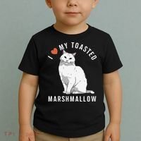 I Love My Toasted Marshmallow Flame Point Siamese Cat Toddler T-Shirt thumb 2