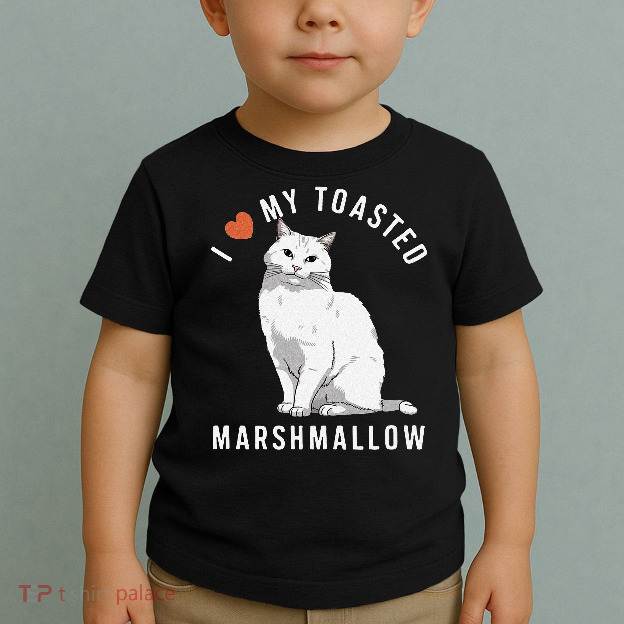 I Love My Toasted Marshmallow Flame Point Siamese Cat Toddler T-Shirt