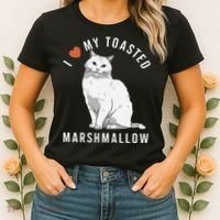 I Love My Toasted Marshmallow Flame Point Siamese Cat Women's T-Shirt thumb 2