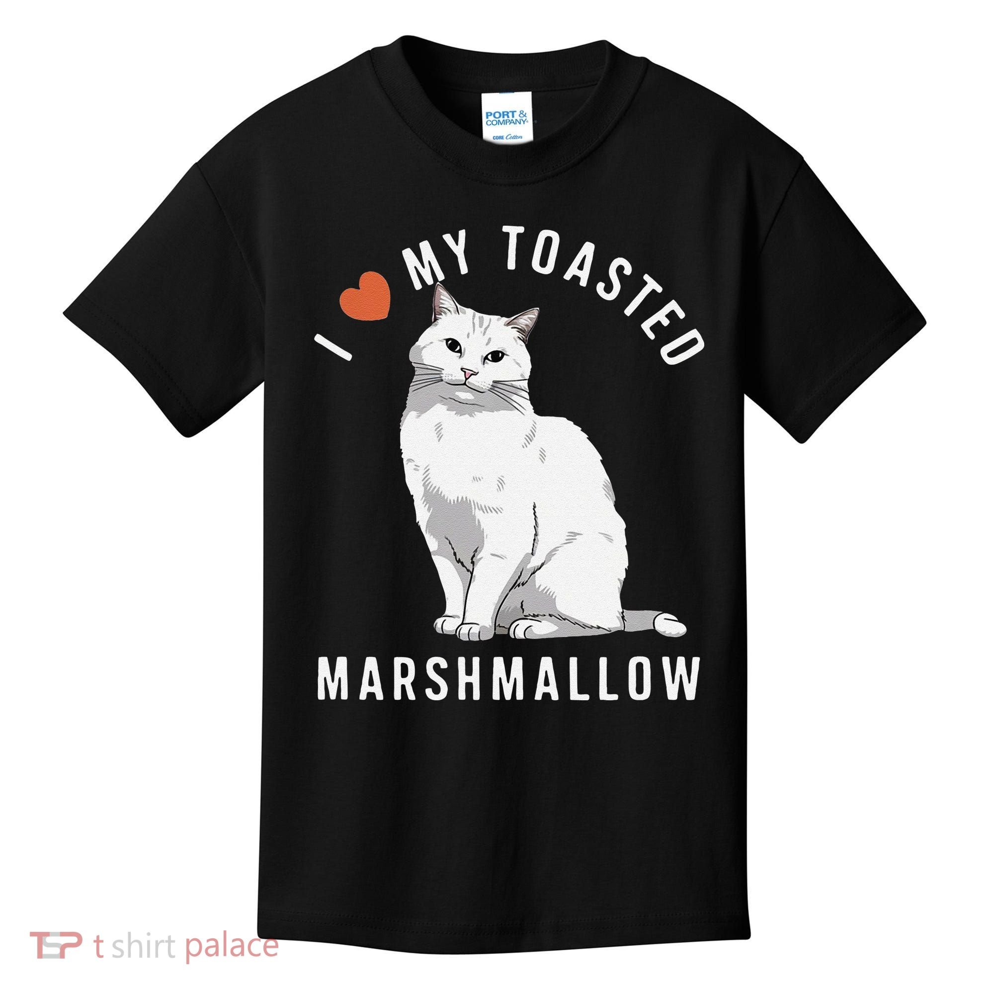 I Love My Toasted Marshmallow Flame Point Siamese Cat Kids T-Shirt