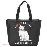 I Love My Toasted Marshmallow Flame Point Siamese Cat Tote Bag thumb 0