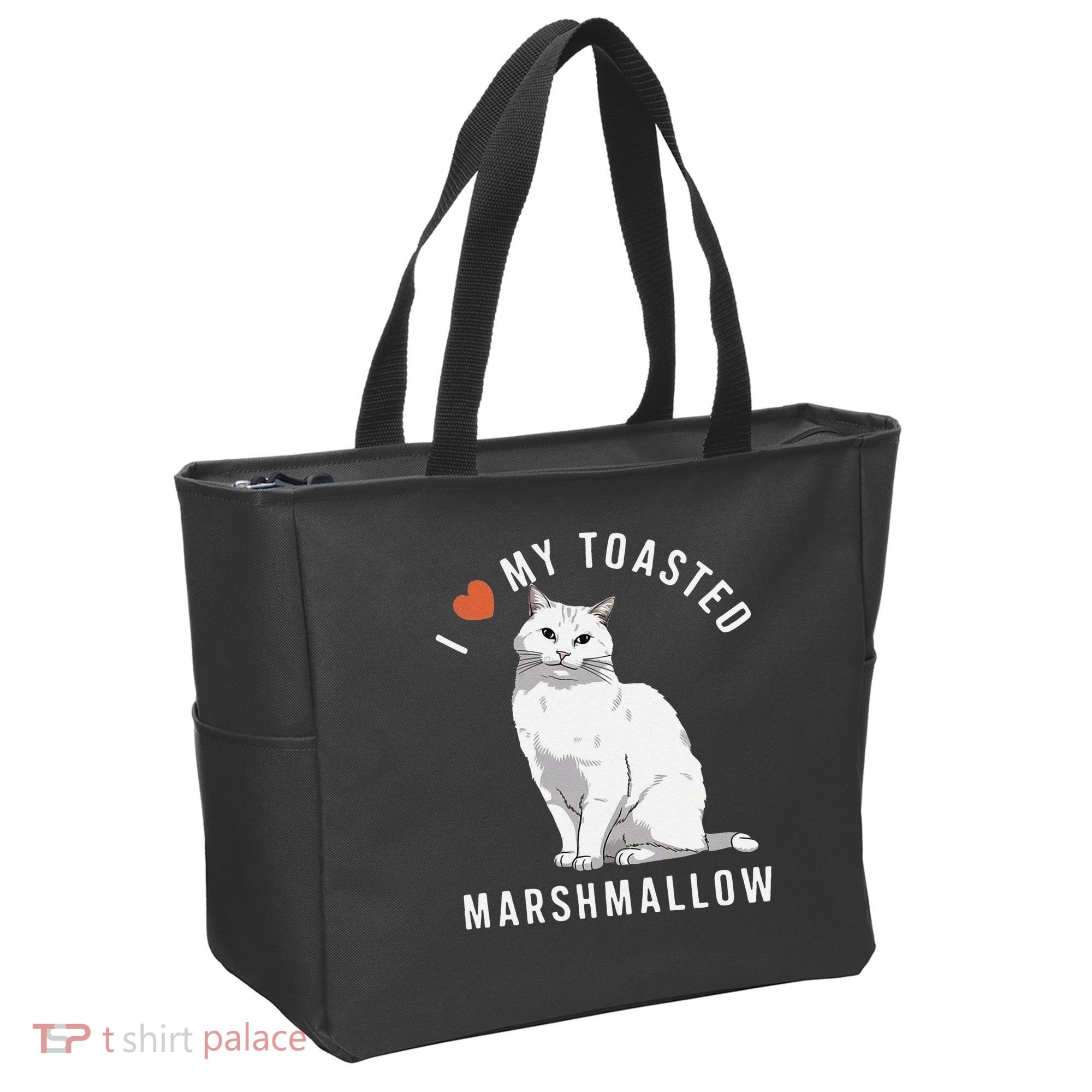 I Love My Toasted Marshmallow Flame Point Siamese Cat Tote Bag