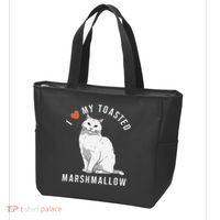 I Love My Toasted Marshmallow Flame Point Siamese Cat Tote Bag thumb 3