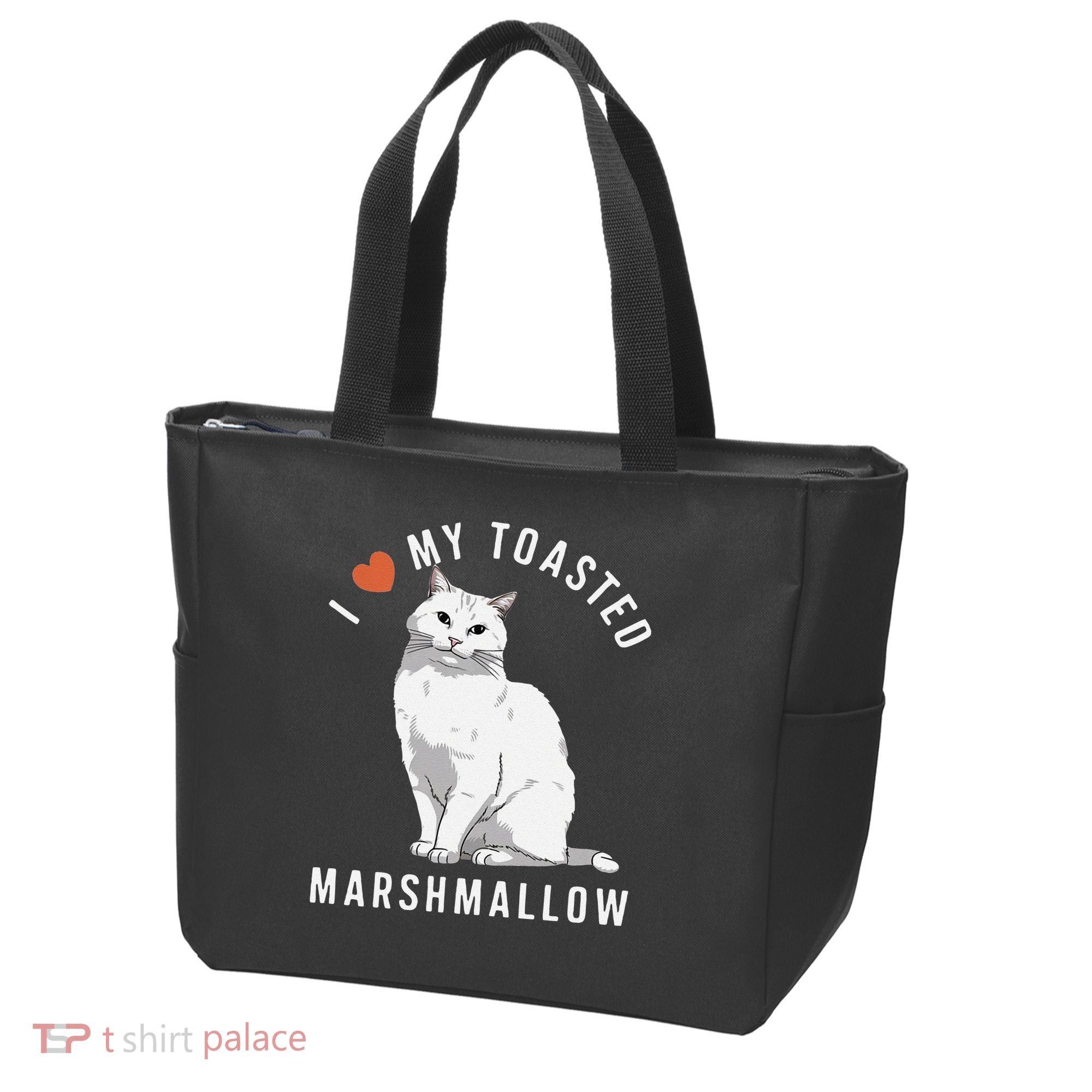 I Love My Toasted Marshmallow Flame Point Siamese Cat Tote Bag