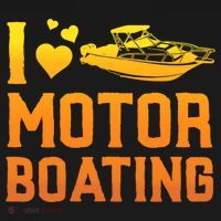 I Love Motor Boating Funny Boater Motor Boating Funny Gift Women's Hoodie thumb 2