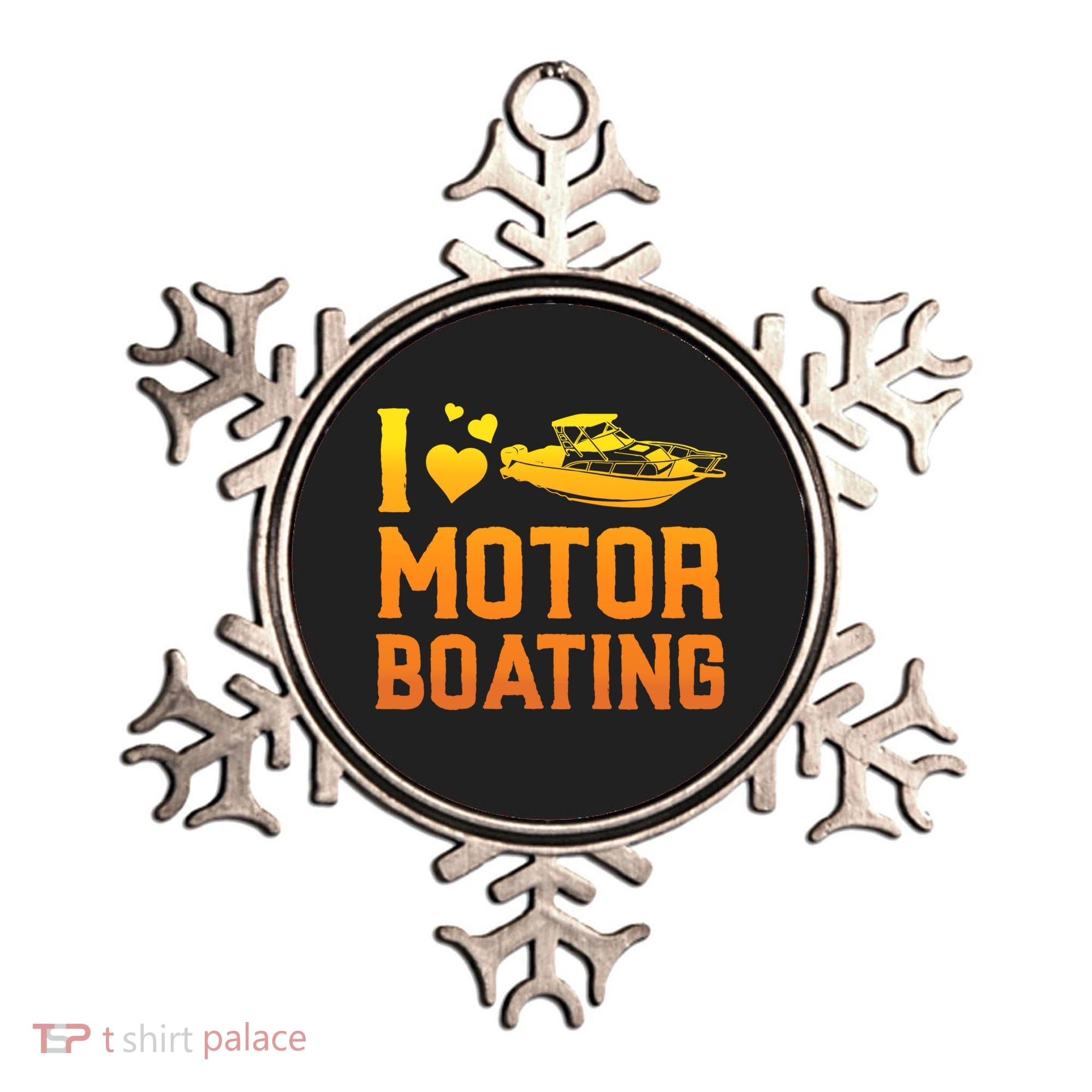 I Love Motor Boating Funny Boater Motor Boating Funny Gift Ornament