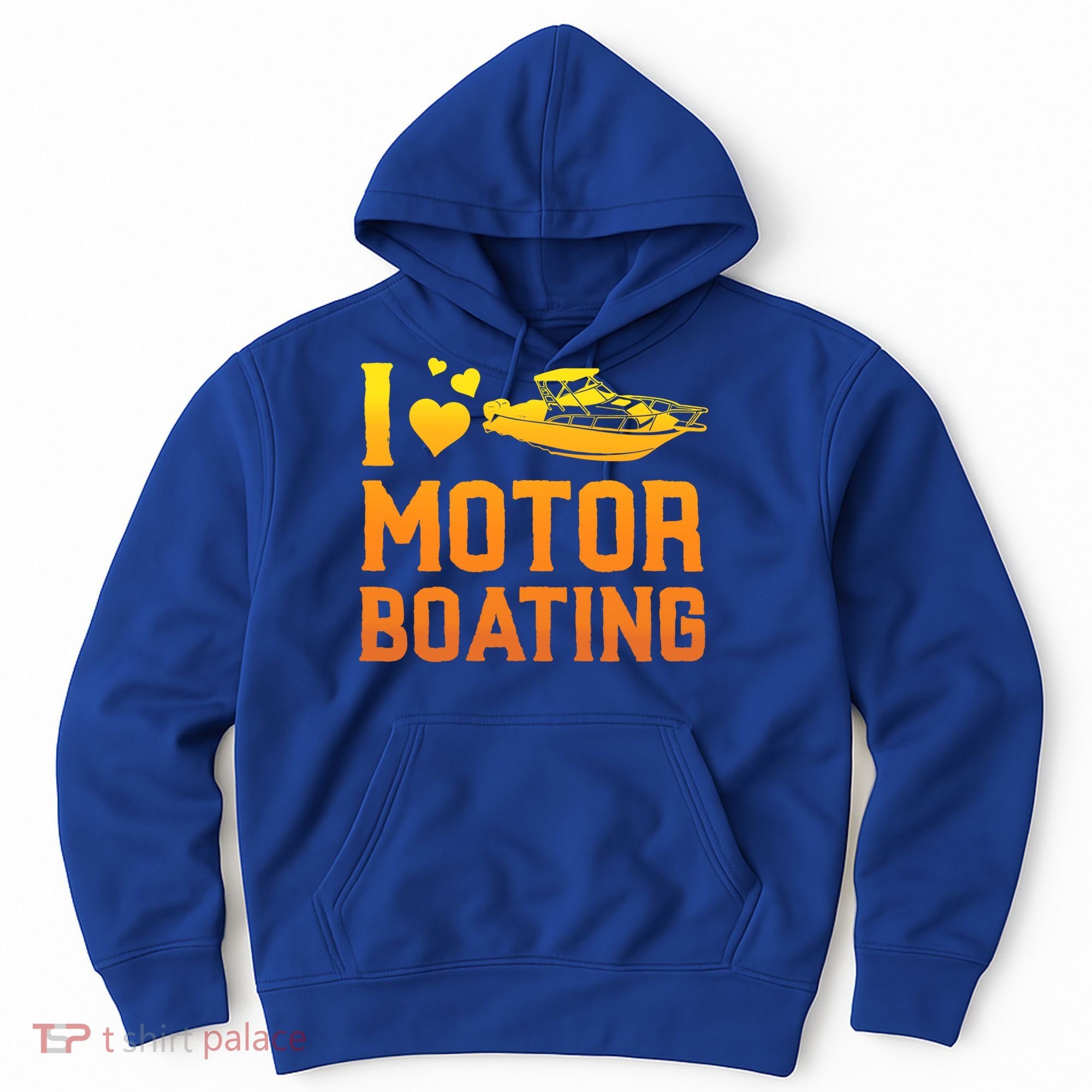I Love Motor Boating Funny Boater Motor Boating Funny Gift Hoodie