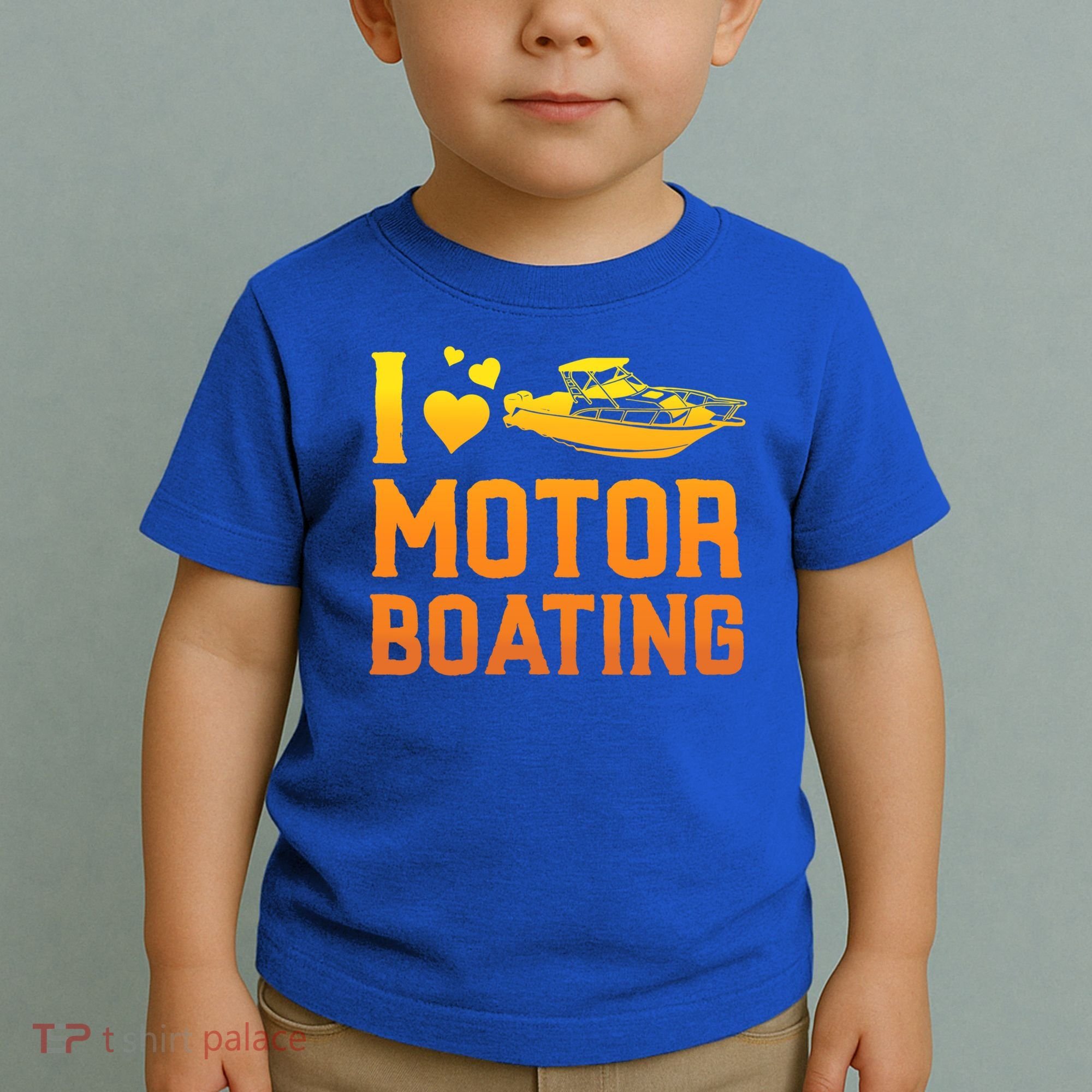 I Love Motor Boating Funny Boater Motor Boating Funny Gift Toddler T-Shirt
