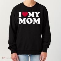 I Love My Mom Cool Gift Women's Sweatshirt thumb 0