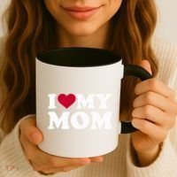 I Love My Mom Cool Gift Coffee Mug thumb 3