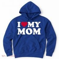 I Love My Mom Cool Gift Hoodie thumb 0