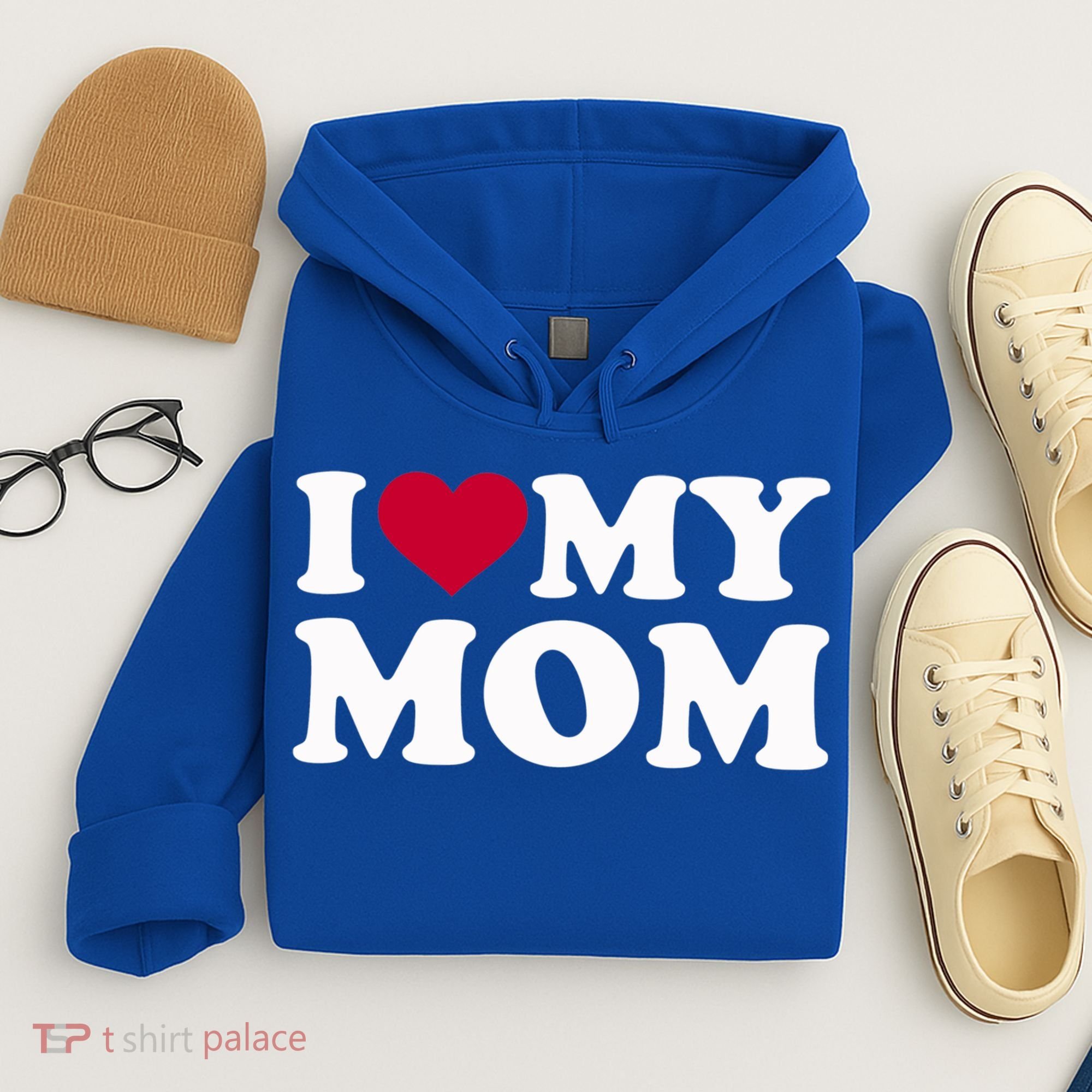 I Love My Mom Cool Gift Hoodie