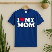 I Love My Mom Cool Gift T-Shirt thumb 2