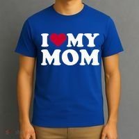 I Love My Mom Cool Gift T-Shirt thumb 3