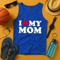 I Love My Mom Cool Gift Tank Top thumb 4