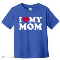 I Love My Mom Cool Gift Toddler T-Shirt thumb 0