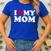 I Love My Mom Cool Gift Women's T-Shirt thumb 2
