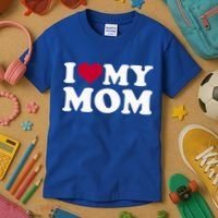 I Love My Mom Cool Gift Kids T-Shirt thumb 3