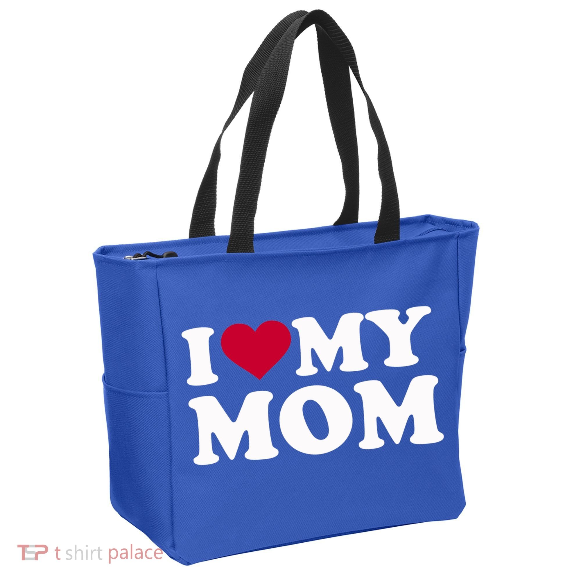 I Love My Mom Cool Gift Tote Bag