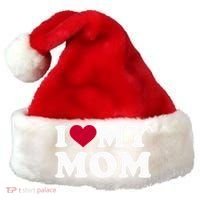 I Love My Mom Cool Gift Santa Hat thumb 0