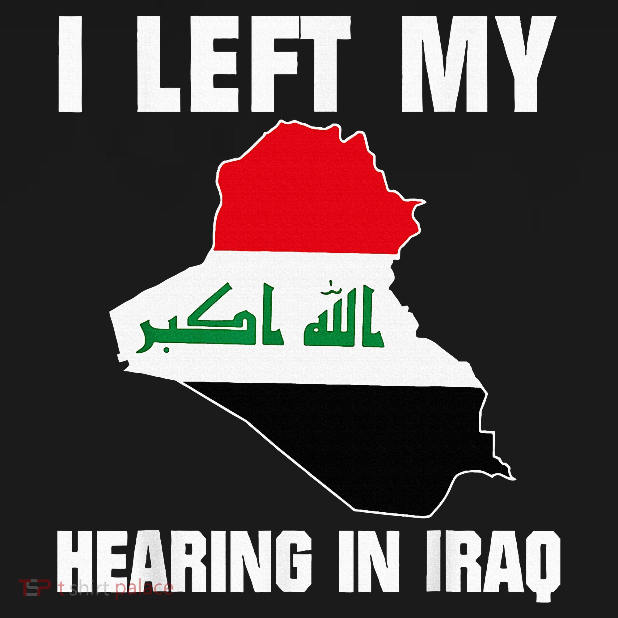 I Left My Hearing In Iraq USA-Made Doggie Bandana