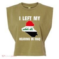 I Left My Hearing In Iraq Garment-Dyed Women's Muscle Tee thumb 0