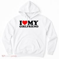 I Love My Girlfriend I Heart My Girlfriend Matching White Hoodie thumb 0