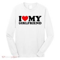 I Love My Girlfriend I Heart My Girlfriend Matching White Long Sleeve Shirt thumb 0
