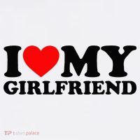 I Love My Girlfriend I Heart My Girlfriend Matching White T-Shirt thumb 7