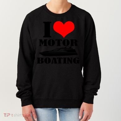 I Love Motor Boating Funny Boating Cool Gift Women's Sweatshirt
