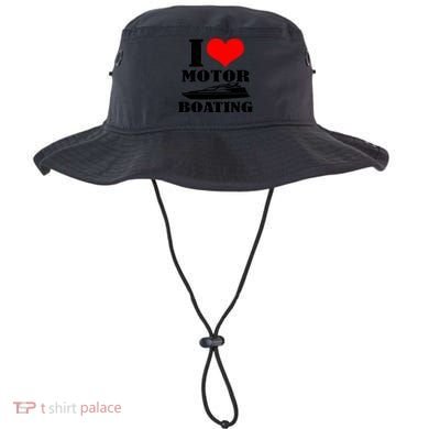 I Love Motor Boating Funny Boating Cool Gift Bucket Hat