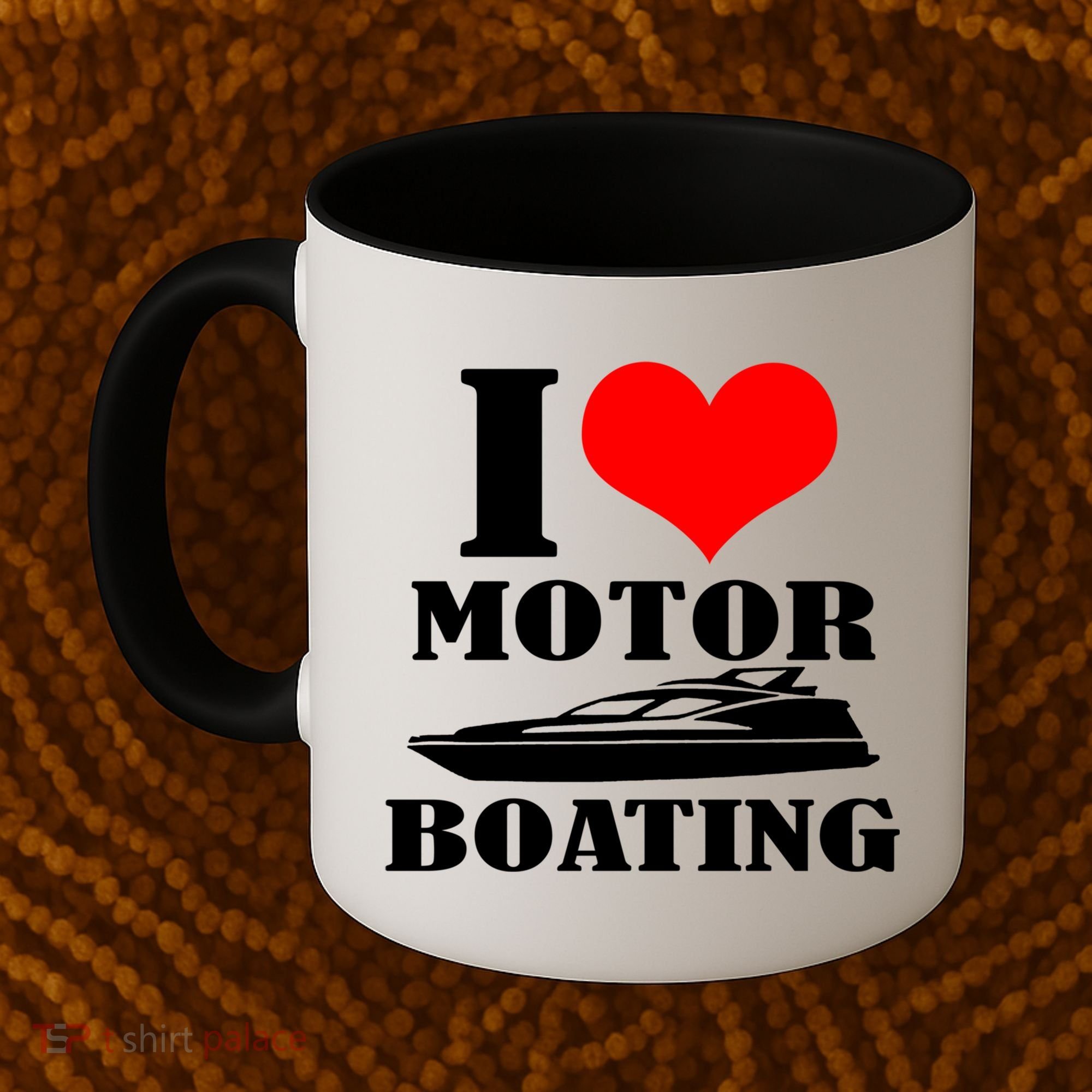 I Love Motor Boating Funny Boating Cool Gift Coffee Mug