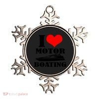 I Love Motor Boating Funny Boating Cool Gift Ornament thumb 0
