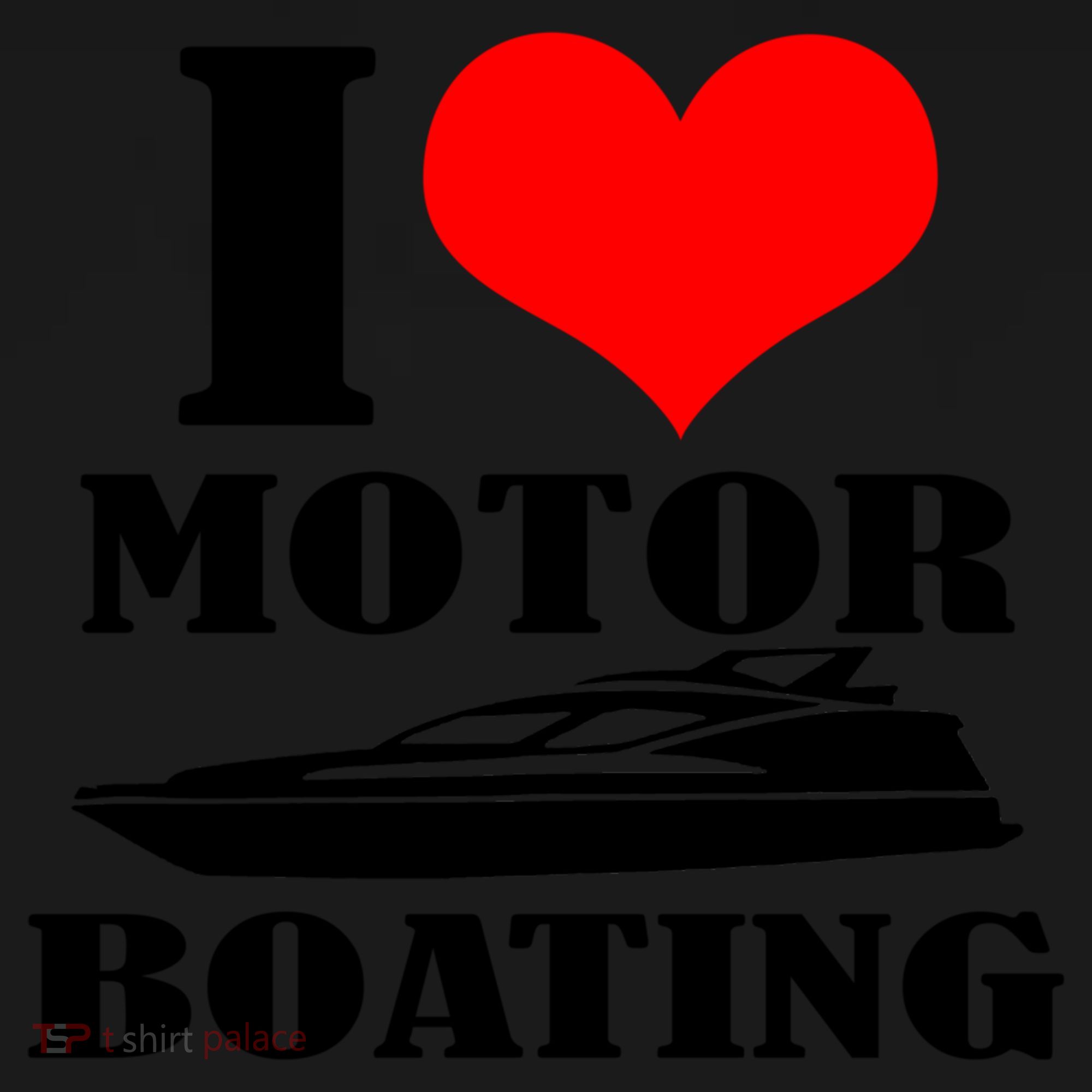 I Love Motor Boating Funny Boating Cool Gift Ornament
