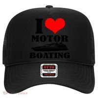 I Love Motor Boating Funny Boating Cool Gift Hat thumb 0
