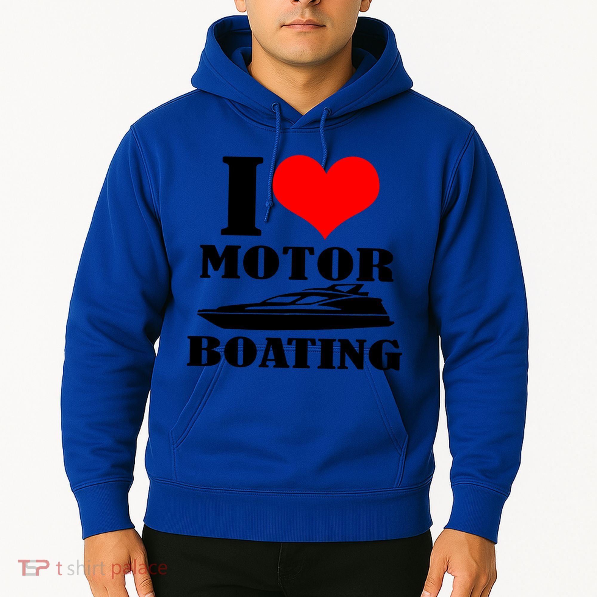 I Love Motor Boating Funny Boating Cool Gift Hoodie