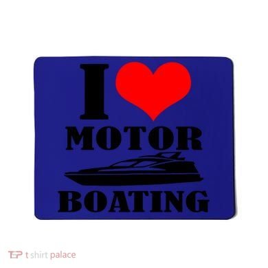 I Love Motor Boating Funny Boating Cool Gift Mousepad
