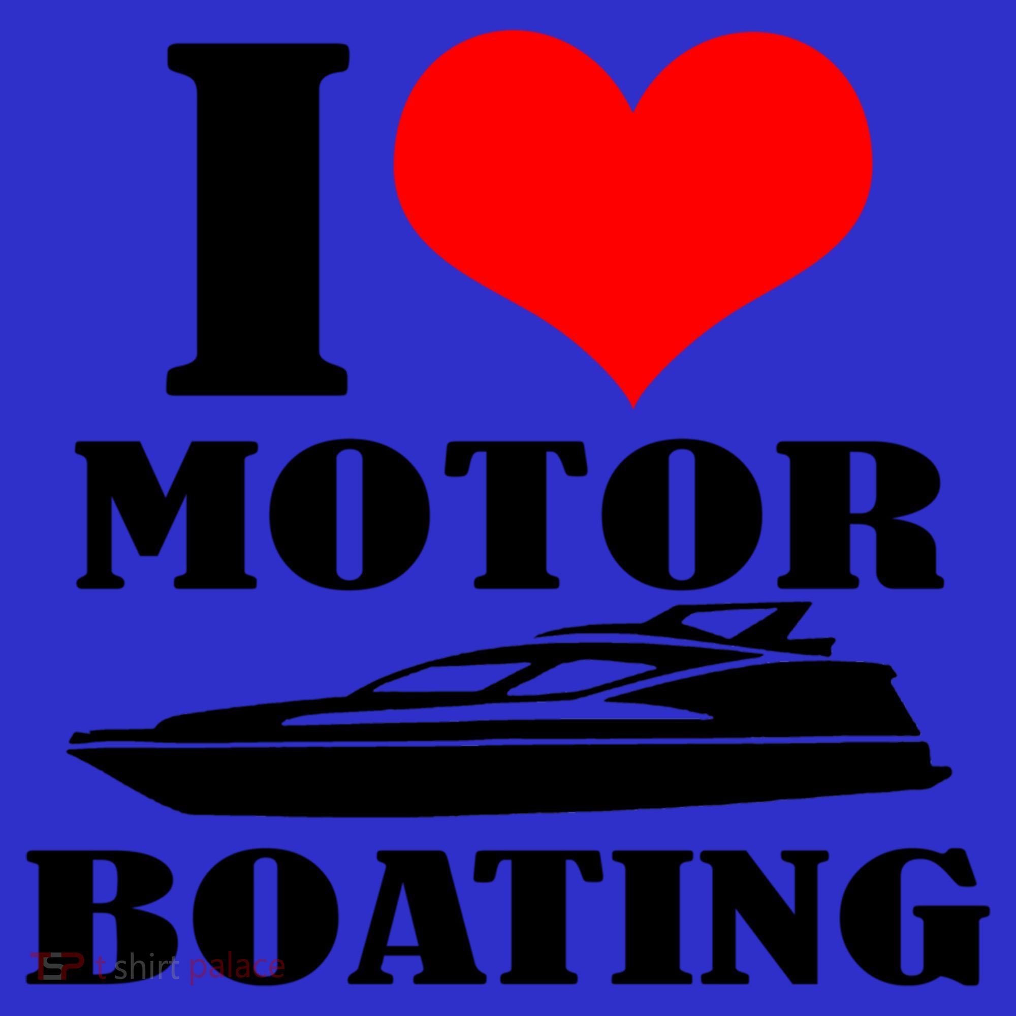 I Love Motor Boating Funny Boating Cool Gift Women's Tank Top