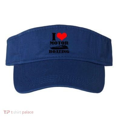 I Love Motor Boating Funny Boating Cool Gift Visor