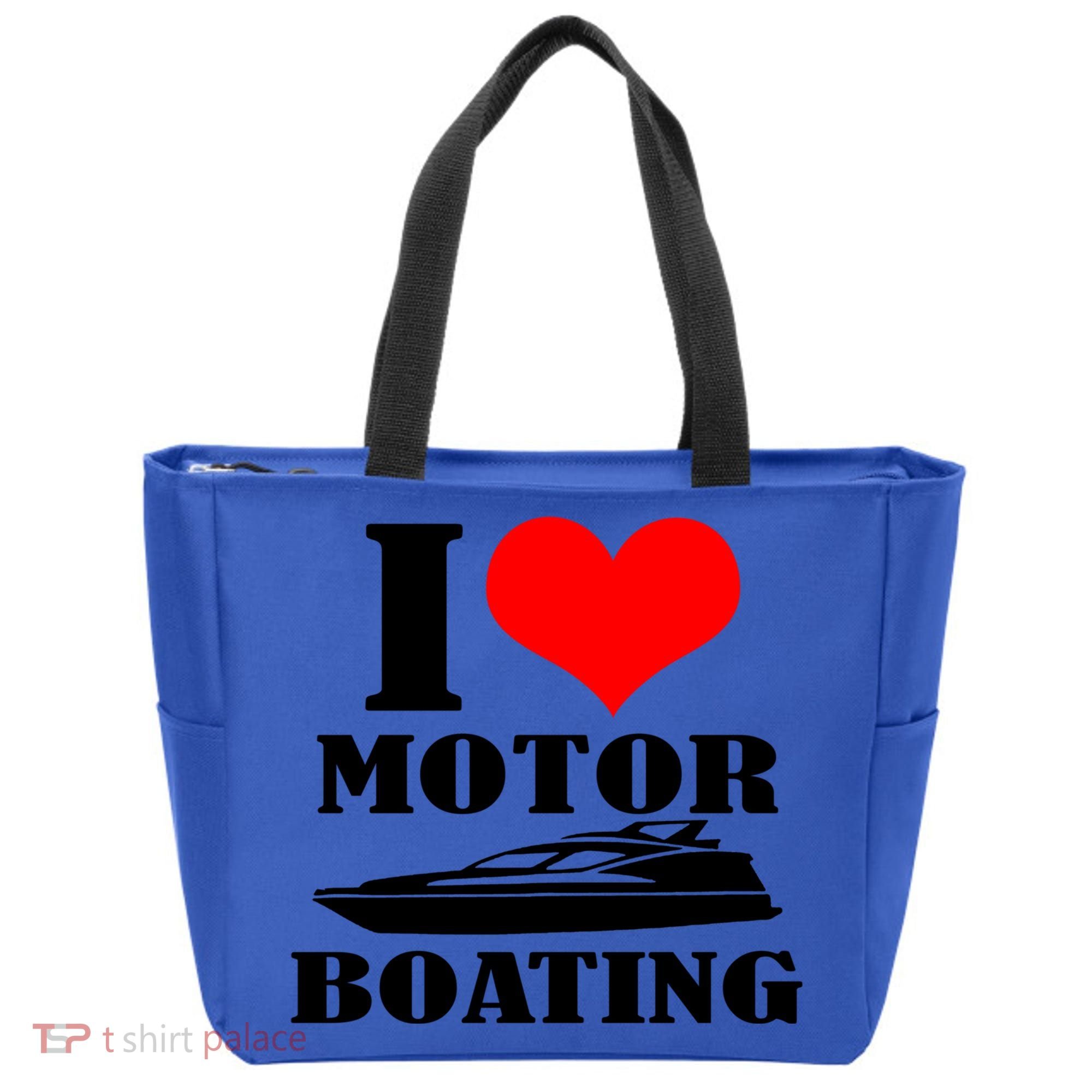 I Love Motor Boating Funny Boating Cool Gift Tote Bag