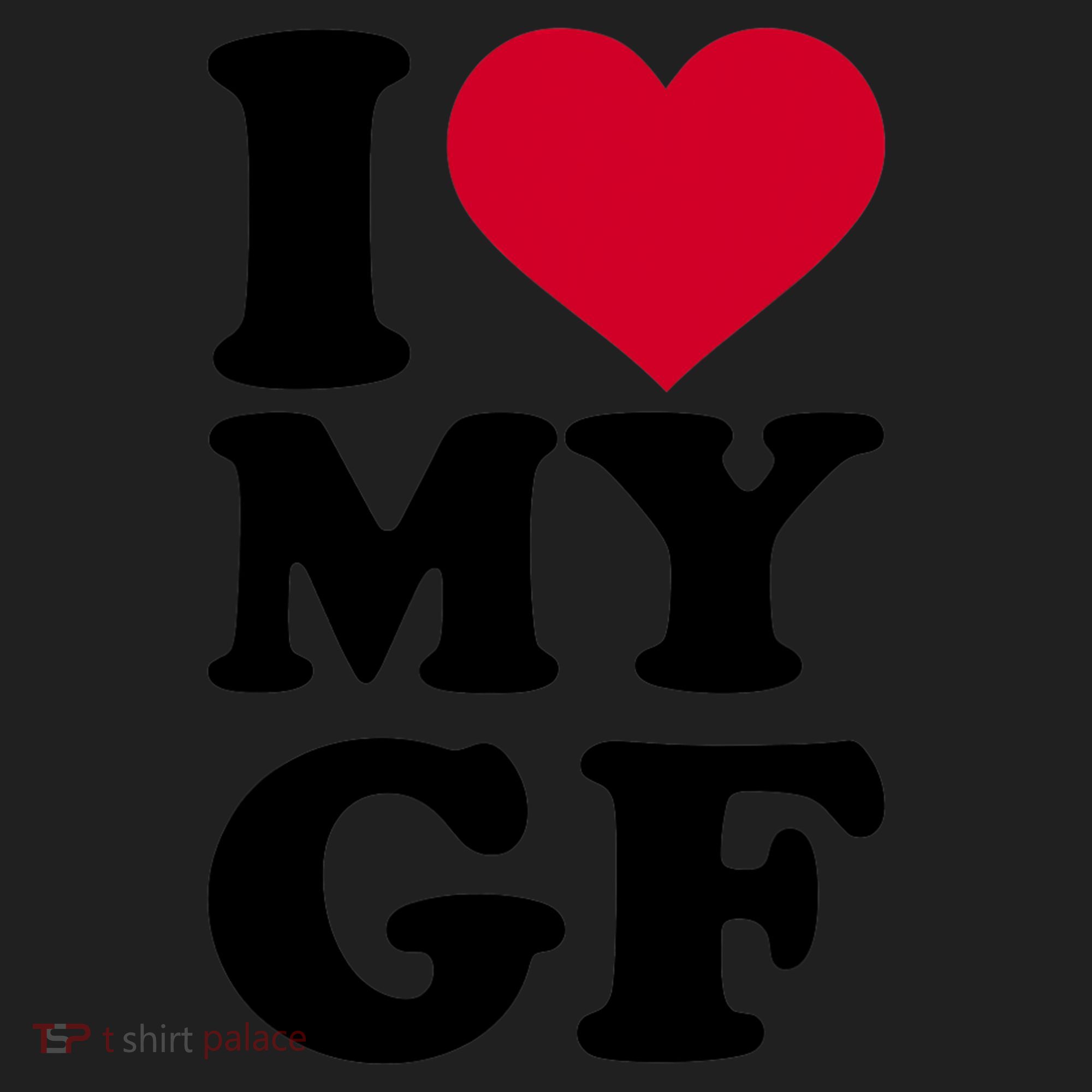 I Love My GF Girlfriend , I Love My GF Women's Sweatshirt
