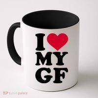 I Love My GF Girlfriend , I Love My GF Coffee Mug thumb 0