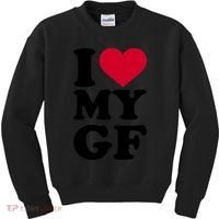I Love My GF Girlfriend , I Love My GF Kids Sweatshirt thumb 0