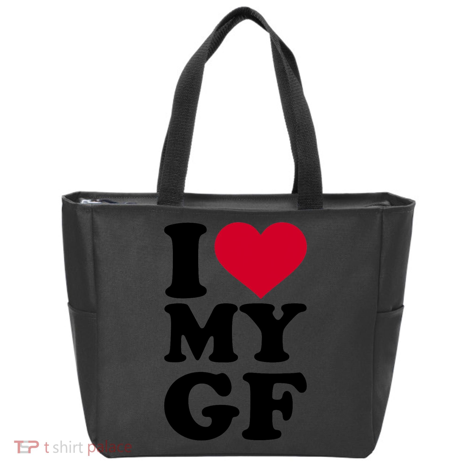 I Love My GF Girlfriend , I Love My GF Tote Bag